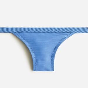NWT J. Crew Retro Blue Ribbed-trim Hipster Full-coverage Bikini Bottom Sz XL